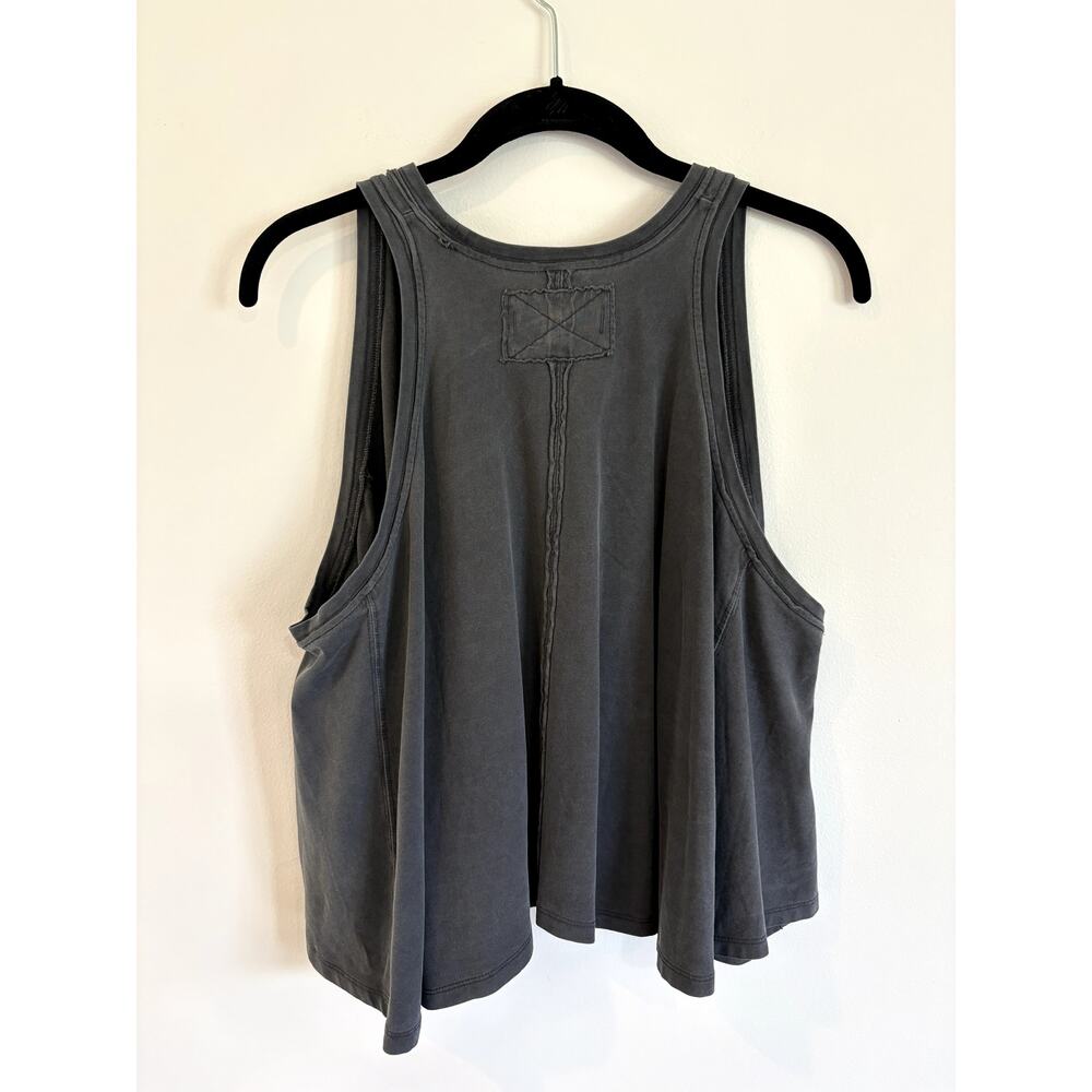NWT Free People We The Free Hialeah Tank Top Black Distressed Swing Tee XS - Picture 3 of 6